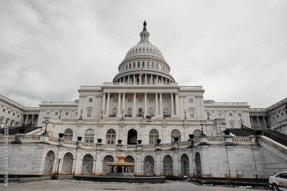 WASHINGTON DC, USA - JANUARY 9, 2018:  United States Capitol Building in Washington DC