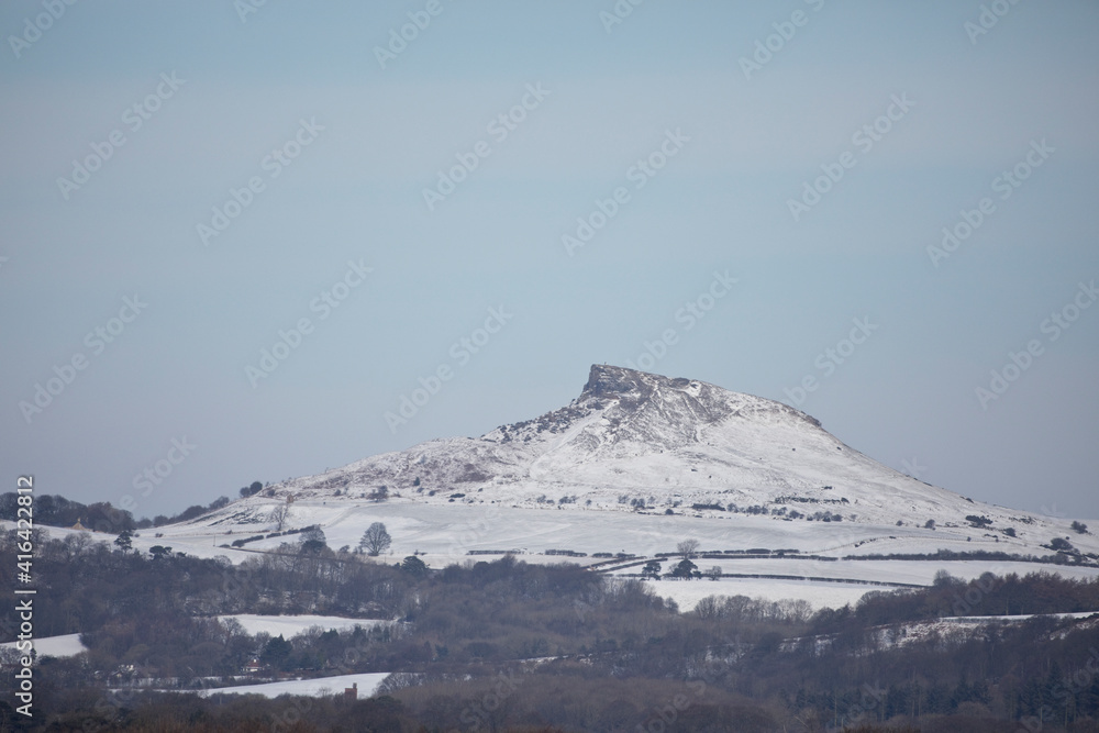 Roseberry Topping in winter near Middlesborough, England, United Kingdom
