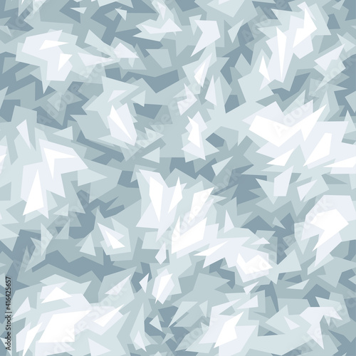 Geometric camouflage seamless pattern. Abstract modern endless military camo texture for fabric and fashion print. Vector background.