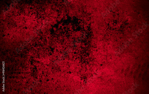 Old wall texture cement black red background abstract dark color design are light with white gradient background. 