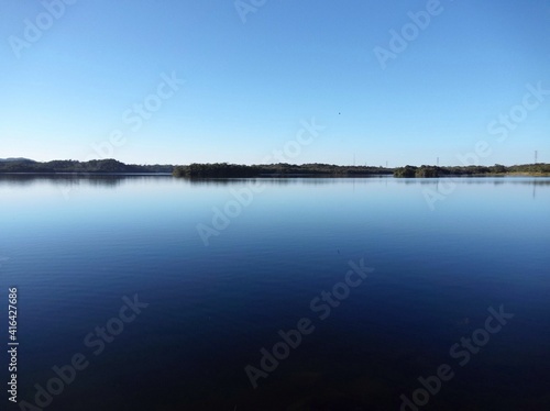 lake in the morning