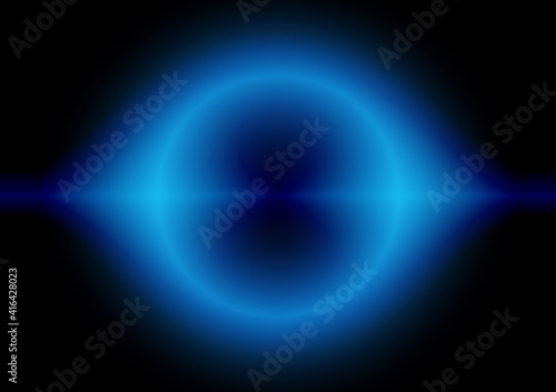 Abstract blue plasma modern horizontal background
