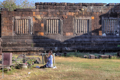 Wat Phou Ancient site ruins in southern Laos Champassak Pakse