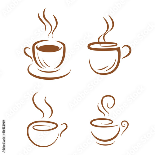 creative mug logo  icon and illustration