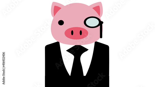 businessman with piggy bank