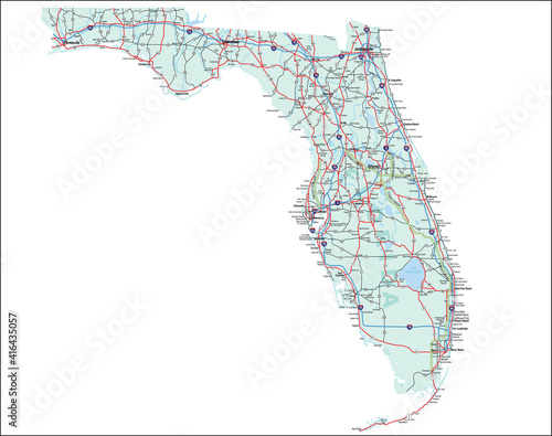 Florida State Interstate Map