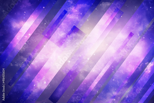 Abstract purple night sky background with straight lines.