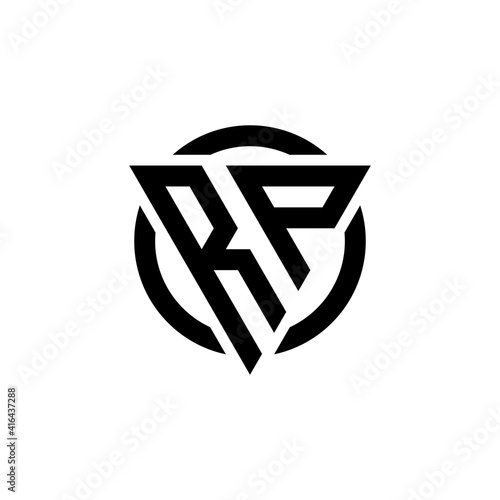 logo design inspiration for the letter RP triangle in a circle. design vector Free Download logo design inspiration for the letter RP triangle in a circle. design vector - GFXLoad