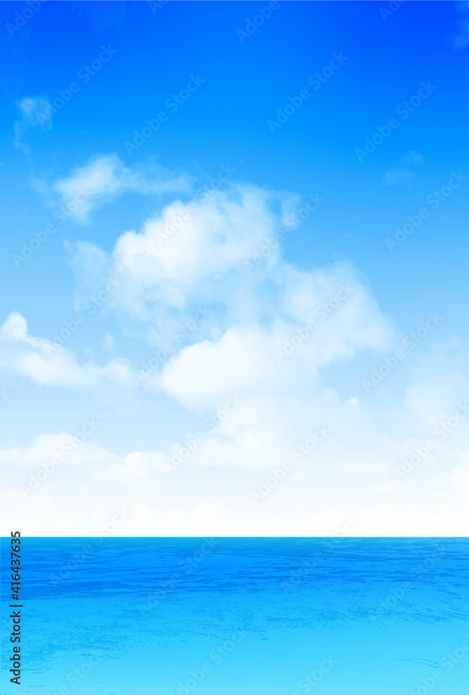 海　空　風景　背景