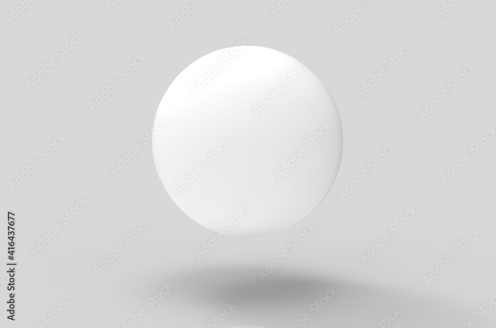3d rendering. Floating white sphere with shadow on the floor background. 3d rendering. Floating white sphere with shadow on the floor background.