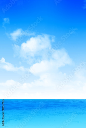 海　空　風景　背景