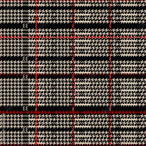 modern spring autumn fashion textile print in Plaid pattern, Pixel art seamless tweed tartan check plaid background art graphic for skirt, dress, jacket, trousers, other modern spring autumn fashion.