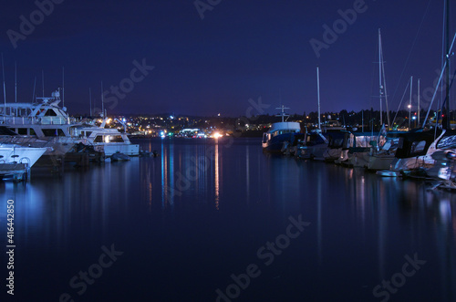 Seattle Marina Harbour Sescape At Blue Hour © Arpad