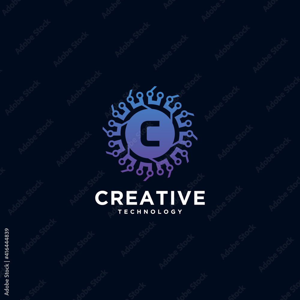 Fototapeta premium set of gear technology vector logo templates. This logo is suitable for factories, industries, mechanics and workshops