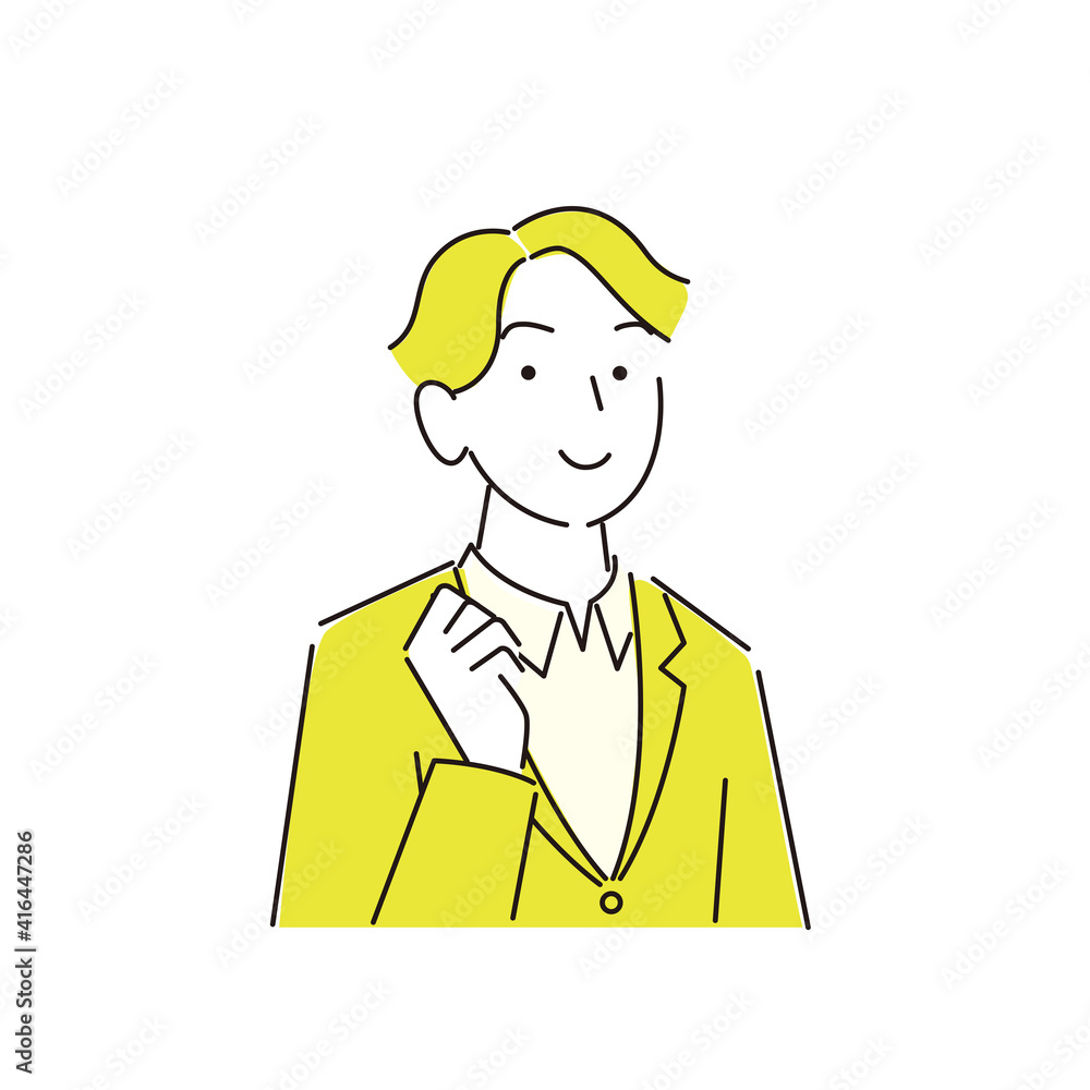 笑顔の男性 スーツ姿 程よいシンプルなイラスト ベクター Smile man Suit Moderately simple illustration vector 笑顔の男性 スーツ姿 程よいシンプルなイラスト ベクター Smile man Suit Moderately simple illustration vector