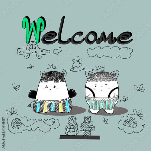 Cute women and men cartoon vectors can be applied to a variety of tasks