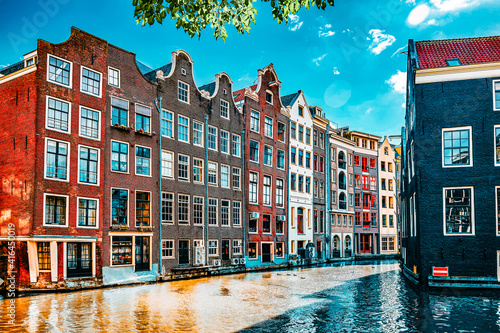 Beautiful views of the streets, ancient buildings, people, embankments of Amsterdam - also call "Venice in the North". Netherlands