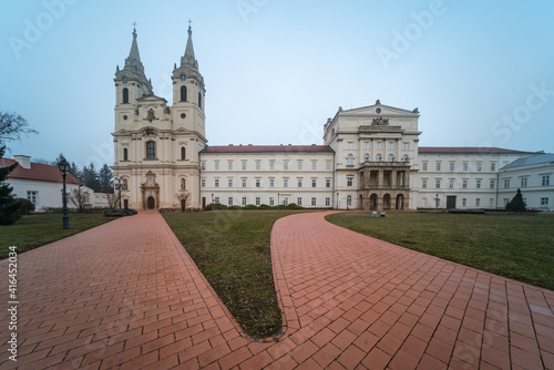 Zirc Abbey situated in Zirc  Hungary photo