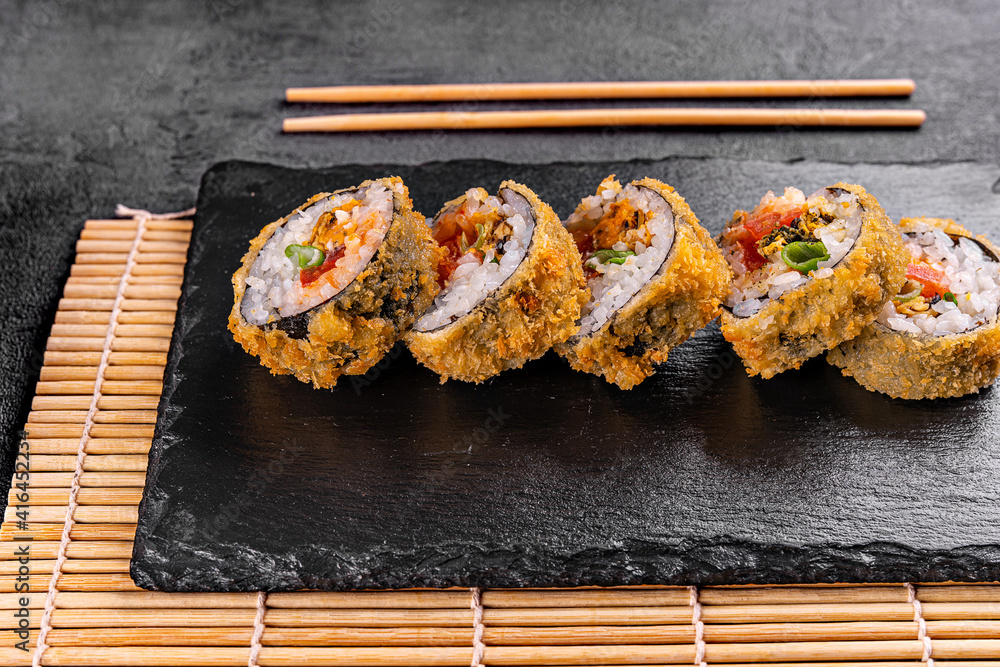 baked sushi rolls with tuna baked sushi rolls with tuna