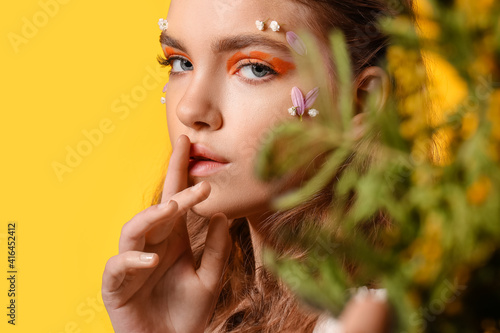 Portrait of beautiful young...