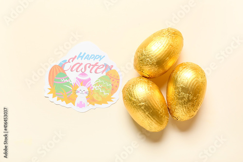 Chocolate Easter eggs and g...