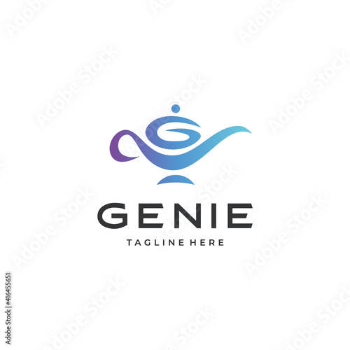 Genie lamp logo