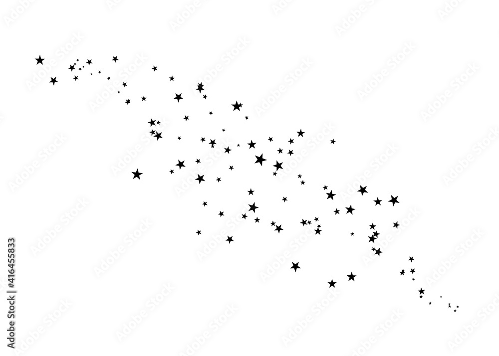 Stars on a white background. Black star shooting with an elegant star. Meteoroid, comet Stars on a white background. Black star shooting with an elegant star. Meteoroid, comet