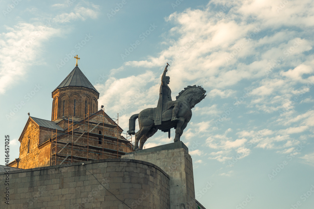 Fototapeta premium Old orthodox cathedral in Tbilisi, Georgia
