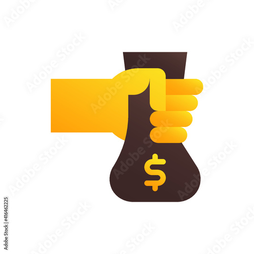 Zakat, Donation, Charity, Humanity Flat Icon Logo Illustration Vector Isolated. Ramadan and Muslim Icon-Set. Suitable for Web Design, Logo, App, and Upscale Your Business.