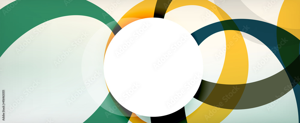 Ring geometric shapes, o letter repetition wallpaper. Abstract background for business or technology presentations, internet posters or web brochure covers Ring geometric shapes, o letter repetition wallpaper. Abstract background for business or technology presentations, internet posters or web brochure covers