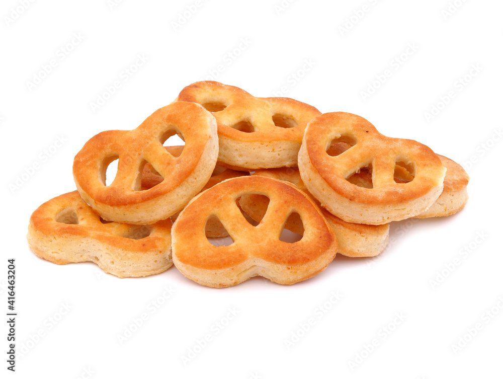 Soft cheese pretzels isolated on white
Soft cheese pretzels isolated on white
