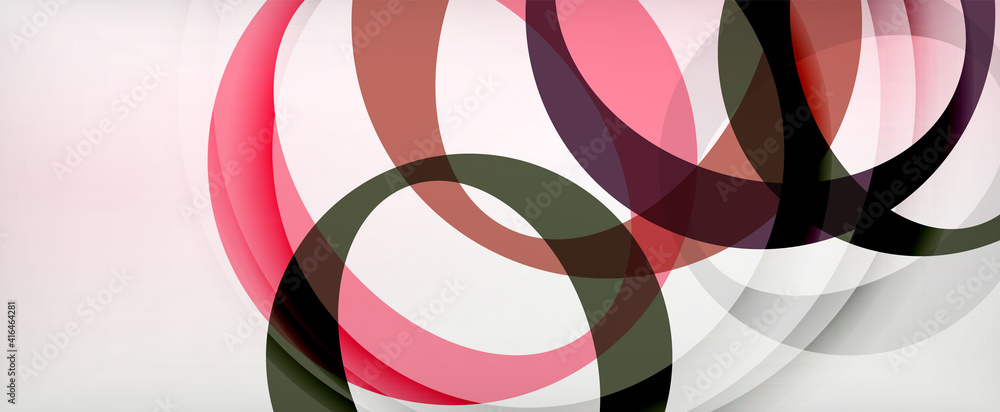 Ring geometric shapes, o letter repetition wallpaper. Abstract background for business or technology presentations, internet posters or web brochure covers Ring geometric shapes, o letter repetition wallpaper. Abstract background for business or technology presentations, internet posters or web brochure covers