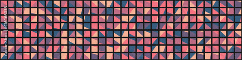 Abstract Geometric Pattern generative computational art illustration