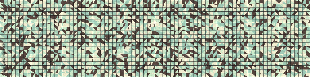 Fototapeta premium Abstract Geometric Pattern generative computational art illustration