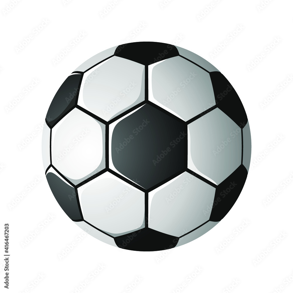 soccer ball on white background in vector EPS10 soccer ball on white background in vector EPS10