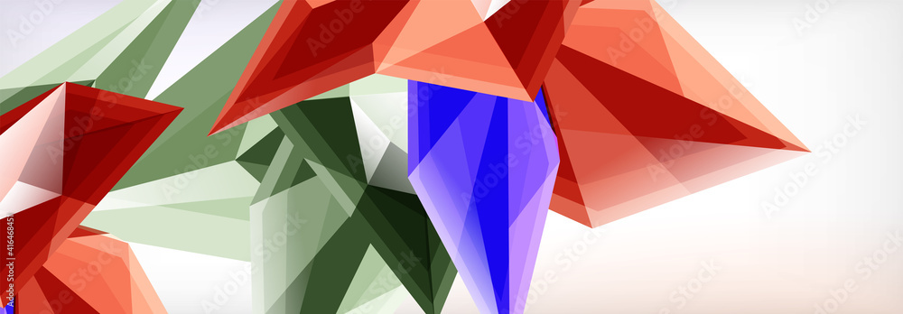 Vector 3d triangles and pyramids abstract background for business or technology presentations, internet posters or web brochure covers Vector 3d triangles and pyramids abstract background for business or technology presentations, internet posters or web brochure covers