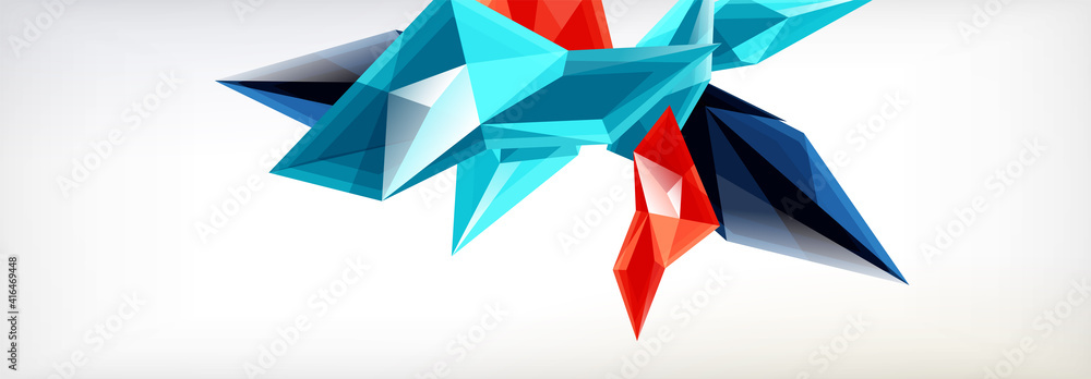 Vector 3d triangles and pyramids abstract background for business or technology presentations, internet posters or web brochure covers Vector 3d triangles and pyramids abstract background for business or technology presentations, internet posters or web brochure covers