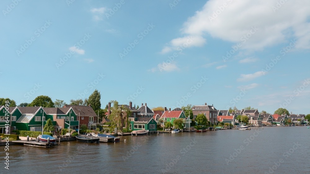 Dutch houses on the river