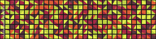 Abstract Geometric Pattern generative computational art illustration