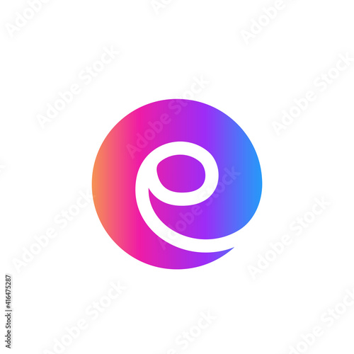Letter E logo icon design template elements. vector illustration