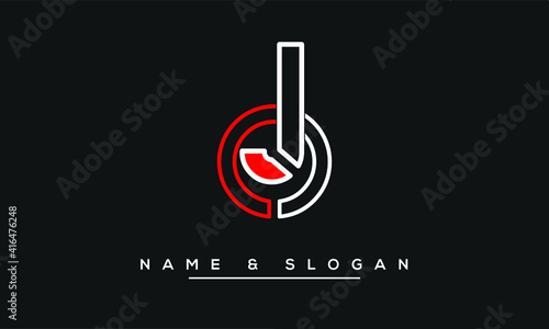 JO, OJ, J, O  Abstract Letters Logo Monogram