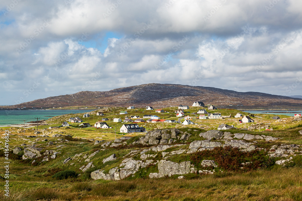 Looking out over the island of Eriskay in the Hebrides