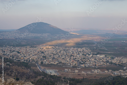 Fotografia Landscape from the Jumping Mountain in Nazareth. Panoramic view