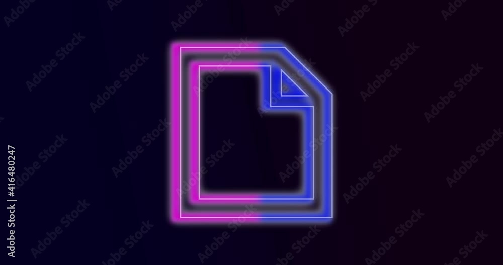 Glowing neon line file Icon isolated on dark background. Checklist icon. Business concept. 4K Video motion graphic animation Glowing neon line file Icon isolated on dark background. Checklist icon. Business concept. 4K Video motion graphic animation