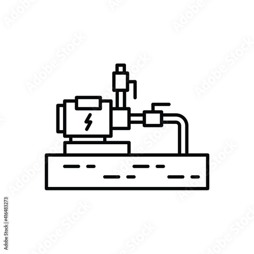 Water pump installation icon