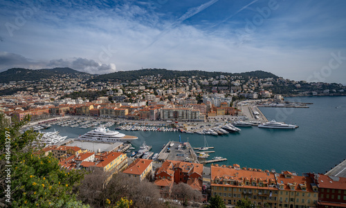 view of the city of Nice, France 