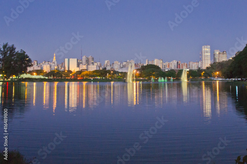 Sao Paulo, Ibirapuera Park at Sunset, Brazil, South America