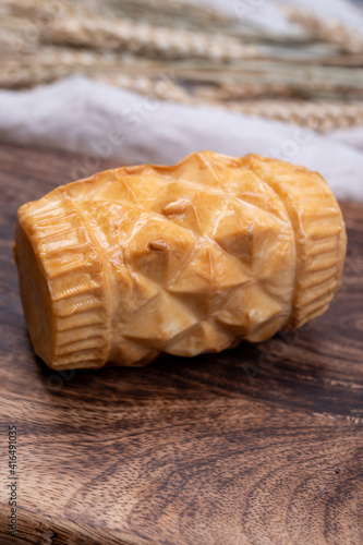 Oscypek smoked cheese made of salted sheep milk in Tatra Mountains region of Poland
