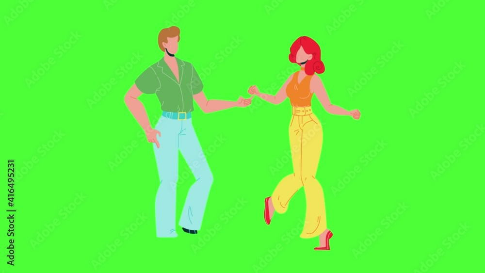 Boy And Girl Dancing Funk Dance Characters Animation Boy And Girl Dancing Funk Dance Characters Animation