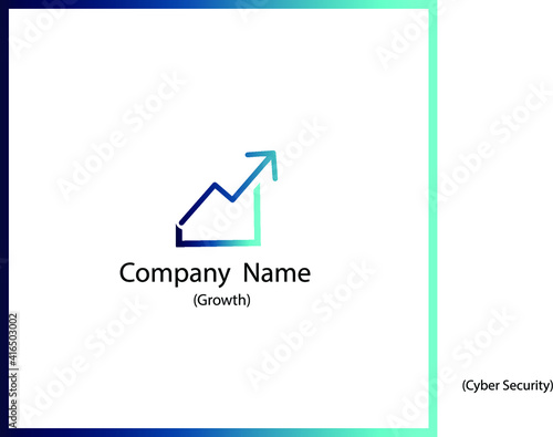 Growth business logo template